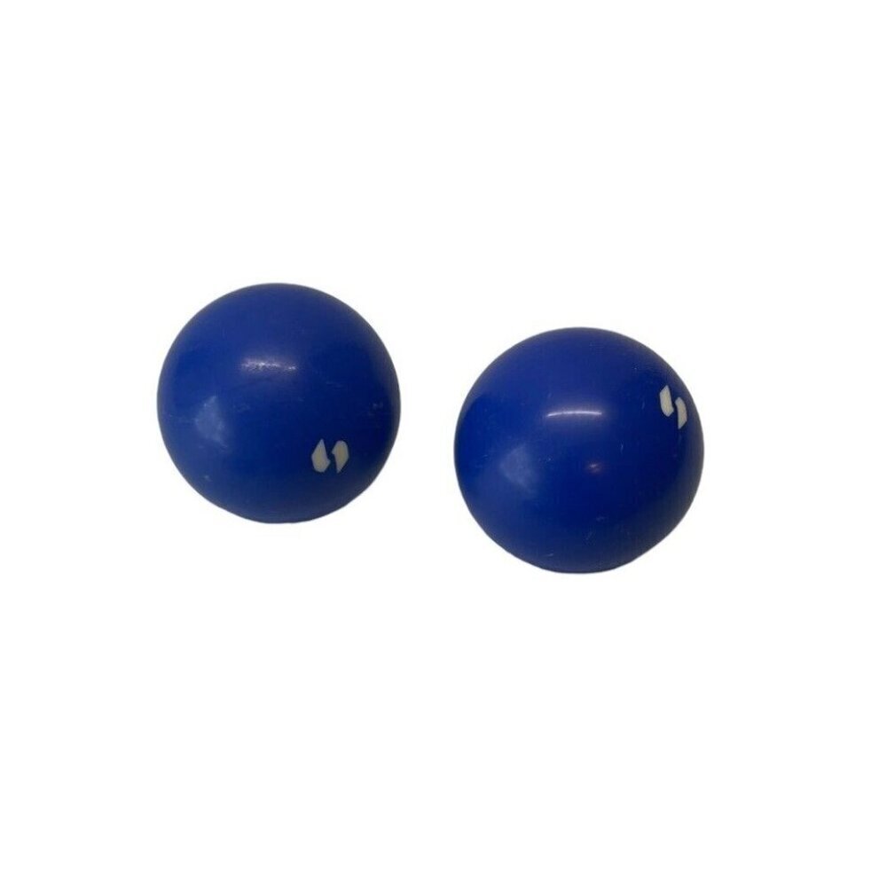 2 Vintage Blue Sportcraft Bocce Replacement Balls